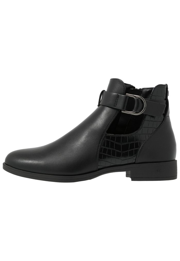 Bottines Anna Field Plates Zip UP Noir Femme | GIZ-6087284